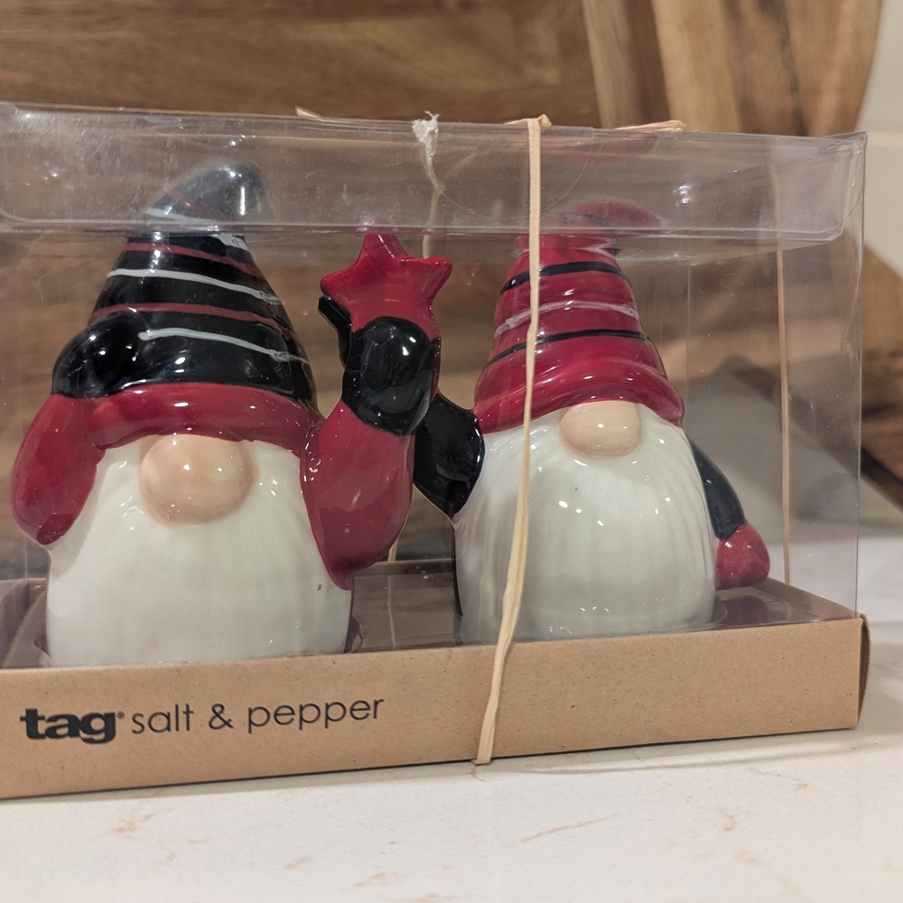 Tag Festive Gnome Shaker Set - Red, Black, and White